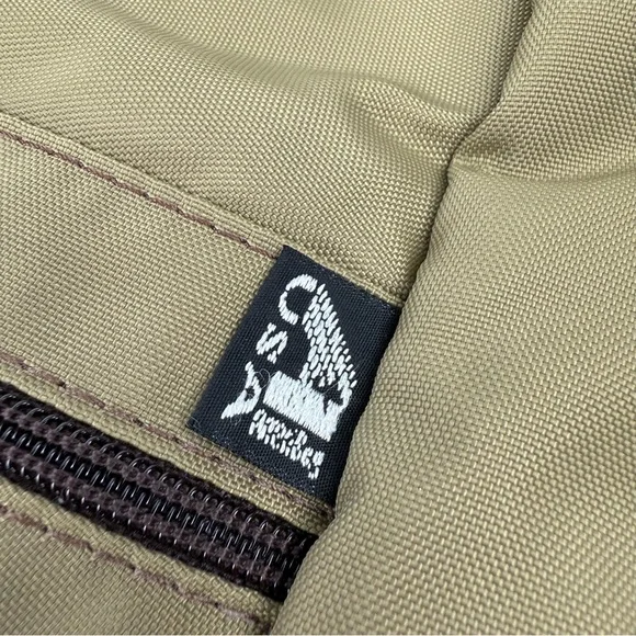 AmeriBag Healthy Back Bag Khaki Tan Nylon Sling Backpack Shoulder Bag Large